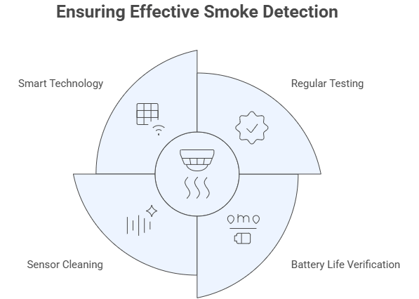 Best practices for smoke detector maintenance