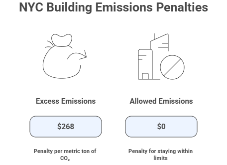 Penalties for exceeding NYC building emissions limits